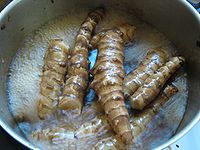 jerusalem artichokes soaking