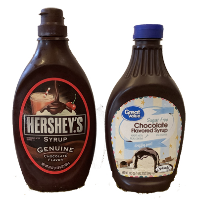 Chocolate syrups